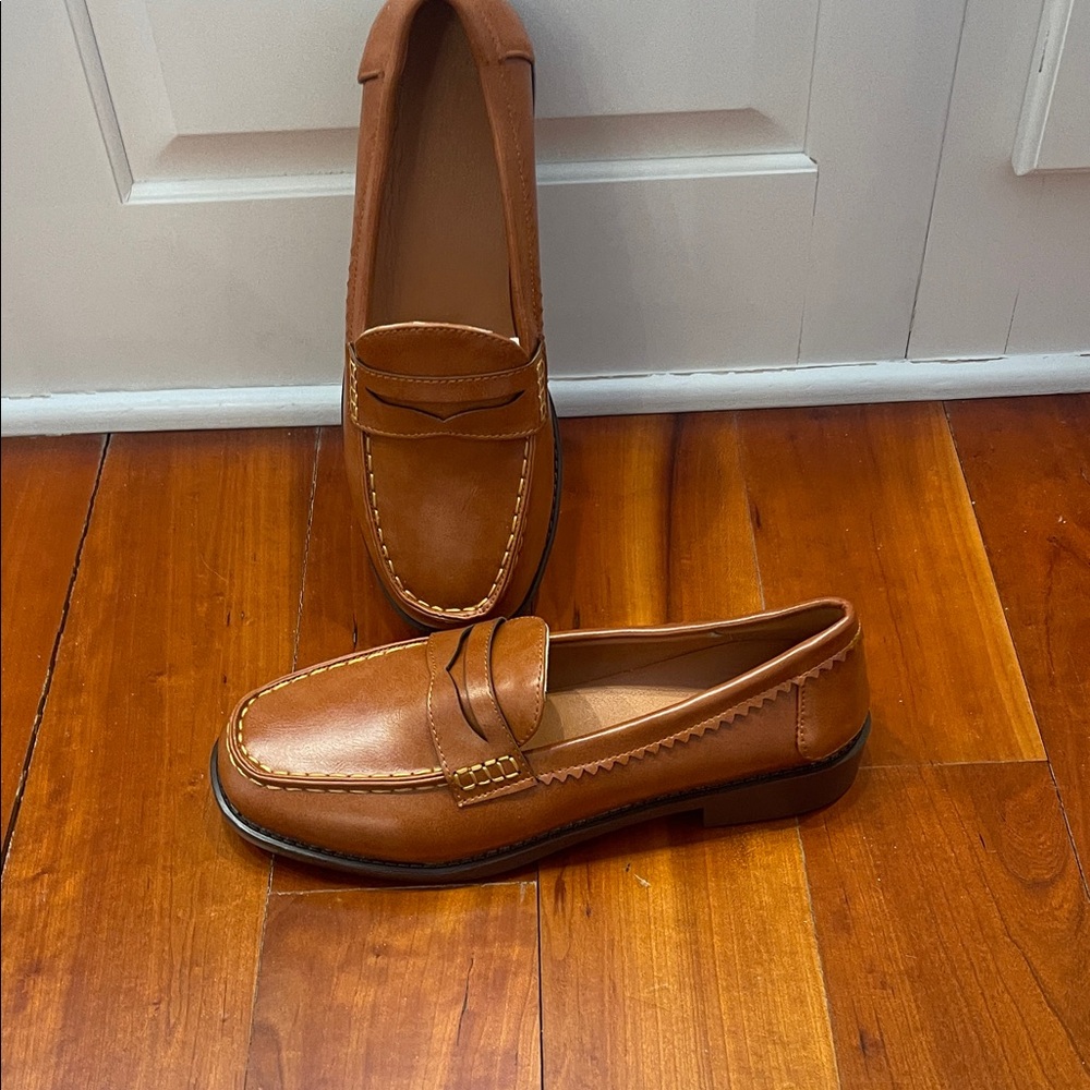 Classic Penny Loafers in Cognac Brown